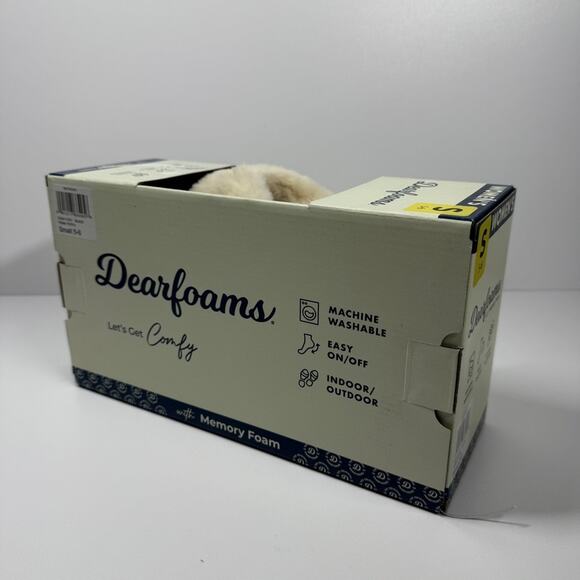 NIB •  Dearfoams women’s Memory Foam Slipper Size: 5-6 - Picture 6 of 8